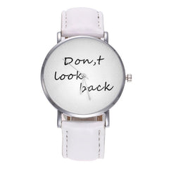 The Current Popular Factor Dicaihong   Don,t Look back Letter Watch Kol Saati Montre Femme  Zegarki Damskie Reloj De Mujer@50