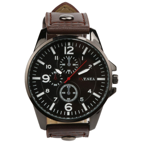 Men's Watch Sports Quartz Luxury Leather Watch Man new arrival in men wrist watches mens watches Reloj Hombre 2019