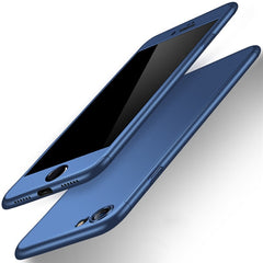 360 Degree Full Cover Anti-fall Phone Case For iPhone 6 6S Plus X Xs Max Xr 7 8 Plus With Tempered Glass Case Hard PC Shell Capa