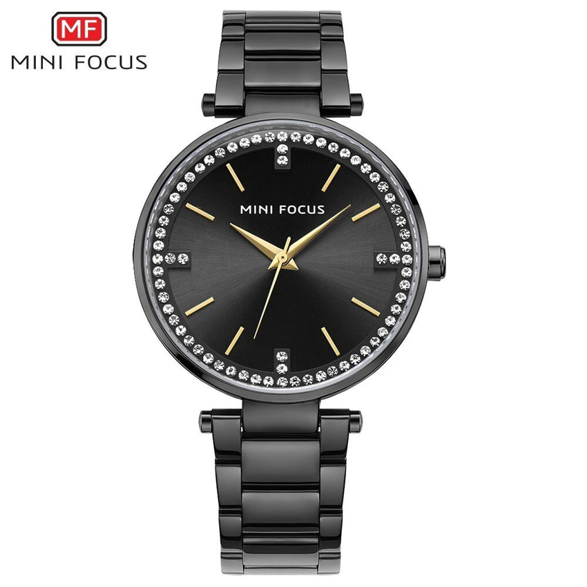 MINIFOCUS Diamond Women Watches Gold Waterproof Lady Watch For Woman Designer Brand Luxury Women Clock Fashion Women's Watches