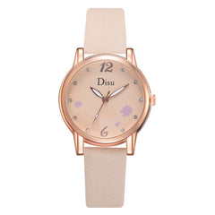 High Quality Women Watches Simple Digital Dial Ladies Fashion Quartz Wristwatch Leather  Strap Clock  Casual Reloj Mujer @50