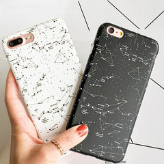 TIKITAKA Sky Constellation Phone Cases For Iphone X 7 7Plus For iphone 6 6s 6Plus 6splus 8 8plus Galaxy Painted Soft TPU Cover