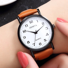 Women Men's Wrist Watch Sport Stainless Steel Case Leather Band Quartz Analog Watch Mens Reloj Hombre 2019 men wristwatch clock