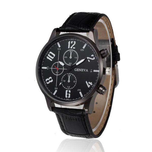 Men Watch Retro Design Leather Band Analog Alloy Quartz Wrist Watch Man vintage men wristwatch clock relogios masculinos