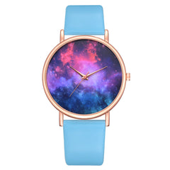 Unique Women's Watches Cosmic Vortex Dial Fashion Ladies Quartz Wristwatch Leather Strap Featured Clock Top Lvpai Bayan Saat@50