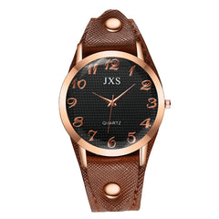 Simple Style Roman Numerals Leather Strap Ladies Watch Temperament Women's Watches Bayan Kol Saaty Fashion Minimalism Clock@50
