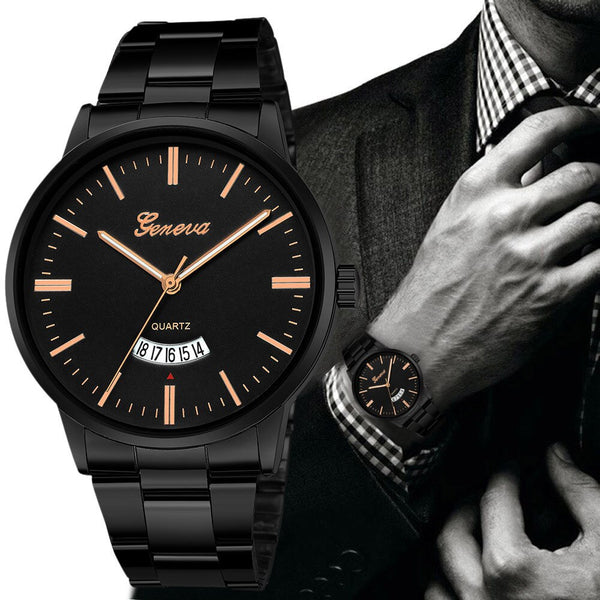 DISU Men Wrist Watch Stainless Steel Quartz Analog Date Sport Watch Man new arrival in men wrist watches wristwatch mens