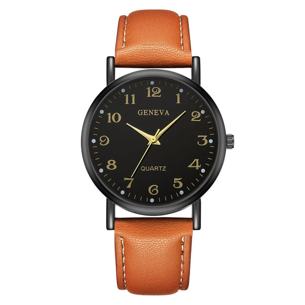 Women Men's Wrist Watch Sport Stainless Steel Case Leather Band Quartz Analog Watch Mens Reloj Hombre 2019 men wristwatch clock