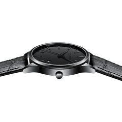 Men's Wrist Watch Sport Stainless Steel Case Leather Band Quartz Analog Watch Mens Watches Mens 2019 Men Wristwatch Clock