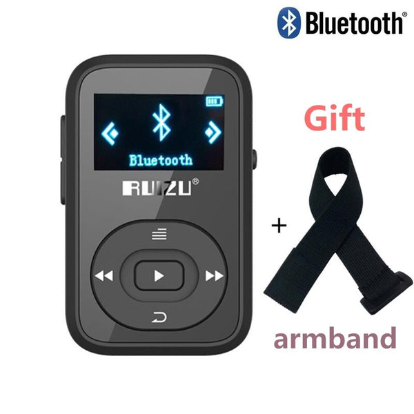 Mini Original RUIZU X26 Clip Bluetooth MP3 player 8GB Sport Bluetooth Mp3 Music Player Recorder FM Radio 1.1inch Support SD Card