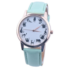 Women's Watches Best Sellers Featured Watch Cute Cartoon Kitten Pattern Romain Horloge Cadeau Montre Femme Acier Inoxydable@50