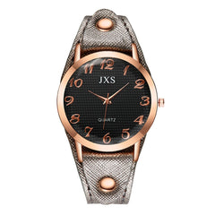 Simple Style Roman Numerals Leather Strap Ladies Watch Temperament Women's Watches Bayan Kol Saaty Fashion Minimalism Clock@50
