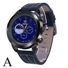 Mens Watches Luxury Business Large Dial Leather Belt Quartz Watch Man big dial watches for men horloges mannen orologio uomo