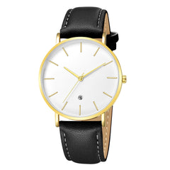 DISU Men Wrist Watch Luxury Quartz Sport Military Stainless Steel Dial Leather Band watches man unique watch for men wristwatch