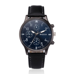 DISU Men Wristwatch Retro Design Leather Band Analog Alloy Quartz watch man new arrival in men wrist watches mens watches