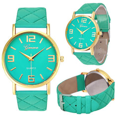 Women's Watches Fashion Geneva Brand Roman Numeral Simple Zegarki Damskie Montre Femme Acier Inoxydable@50