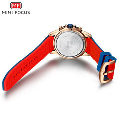 MINIFOCUS Fashion Sports Watch Men Waterproof Silicone Wrist Watches Men Luxury Brand Men's Watches Quartz Watches Male Clock