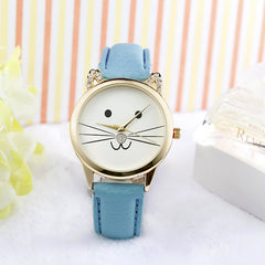 Women's Watches Best Sellers Simple Fashion  Cats Face Clock Rhinestore zegarki damskie Dropshipping  adorable Wrist Watch @30