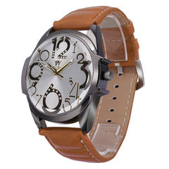 Man Wristwatch Fashion Luxury Business Large Dial Leather Belt Quartz Watch big dial watches for men zegarek meski orologio uomo