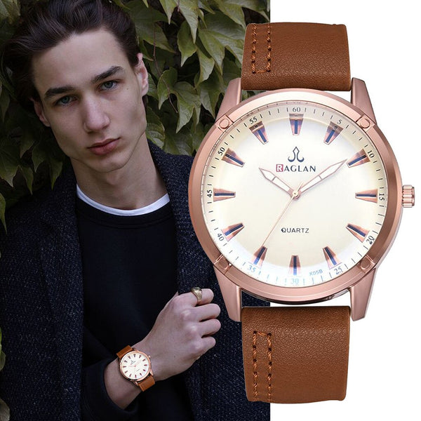 Men Wristwatch Quartz High Quality Leather Blu Ray Glass Watch Man Watches Mens 2019 Men Wristwatch Clock relogio masculino