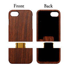 Natural Wood Case For iPhone 7 6 6s Plus SE 5 5s Cover Genuine Real Carving Rosewood Bamboo Cherry Blank Wooden Phone Cases Capa