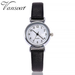 Women Watches  Exquisite Roman Numeral  Dial Ladies  Quartz Wristwatch 5 Color Leather Strap Clock Hot Zegarki Damskie@50