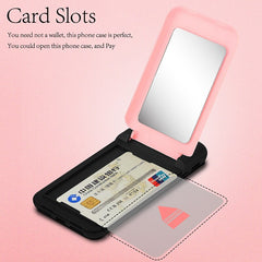 Mirror Flip Case For iphone X 8 7 6 6s Plus Fundas Multifunction Wallet Stand Holder Cover Makeup Phone Cases + Card Slots Coque