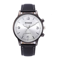 DISU Men Watch Business Leather Strap Sports Simulated Quartz watch mens new arrival in men wrist watches wristwatch mens