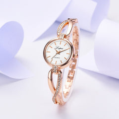 Fashion Women Watches Rose Gold Irregular Bracelet Luxury Ladies Quartz Clock With Rhinestone Casual Wristwatch Dropshipping @50