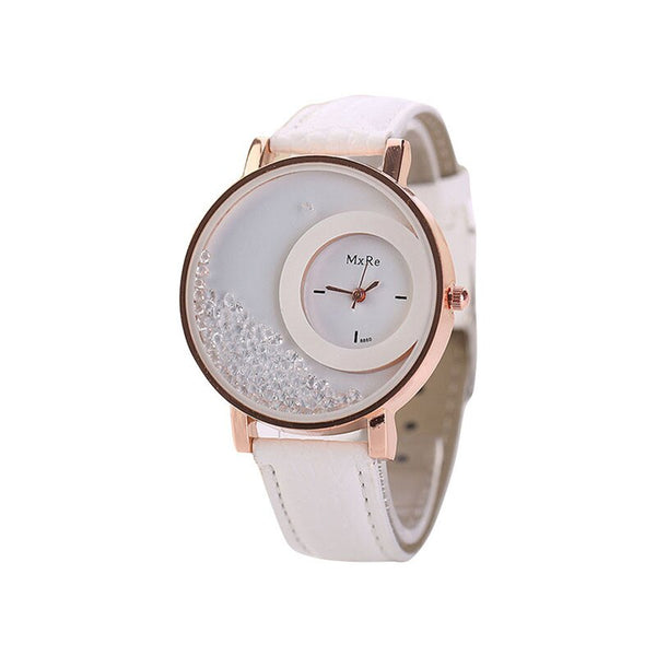Relogio Feminino De Luxe Marque Quicksand Little Diamonds Women's Watch Montre Femme Acier Inoxydable@ 50