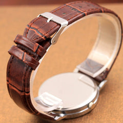 Men's Watch Six Pin Watches Quartz Blue Glass Belt Watch Man Reloj Hombre 2019 men wristwatch clock relogio masculino