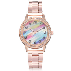 Women's Watches Casual watch De Mujer Zegarki Damskie Rainbow Dial Vintage Belt Ladies Exquisite Clock Bayan Saat@50