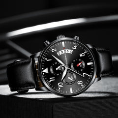 Men Watches Luxury Military Sports Analog Sport Leather Quartz Watch Man Montre Homme 2019 erkek kol saati horloges mannen