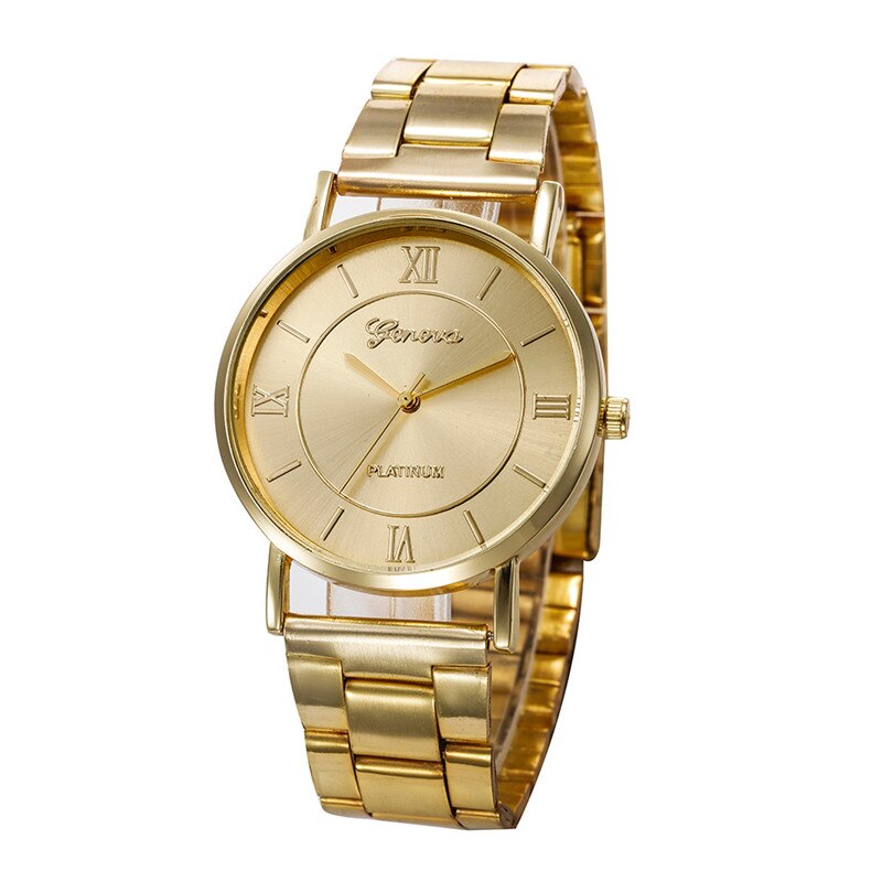 Women's Watches Fashion Geneva Brand Roman Numeral Zegarki Damskie Montre Femme Acier Inoxydable Romain Horloge Cadeau @50