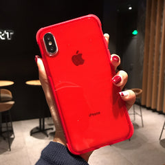 Glitter Powder Transparent Phone Case For iPhone 11Pro Max X XR XS Max 8 7 Plus 6 6S Plus Soft TPU Shockproof Shining Back Cover