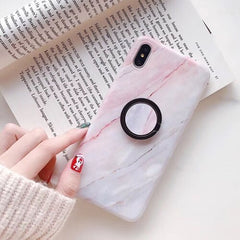 Phone Case For iPhone 6 6S 7 8 Plus X XS MAX XR Fashion Marble Teenage Style Soft IMD Graphic Phone Case Cover Shells Bag