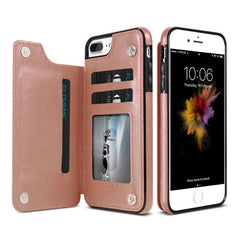 Retro PU Leather Case For iPhone X 6 6s 7 8 Plus XS 5S SE Multi Card Holders Phone Cases For iPhone XS Max XR 10 Cover