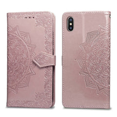 3D Floral Embossed Patterned Leather Case For Iphone XS Max 7 8 Plus Solid Card Slot Flip Cover For Iphone6 6s X10 Wallet Case