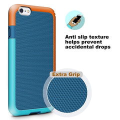 Hybrid PC & Silicone Shockproof Armor Case For iPhone X 8 7 6 6S Plus Cover Fashion Stitching Color Anti-Knonk Phone Cases Shell