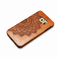 Natural Wood Case For iPhone 7 6 6s Plus SE 5 5s Cover Genuine Real Carving Rosewood Bamboo Cherry Blank Wooden Phone Cases Capa