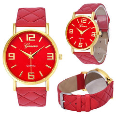 Women's Watches Fashion Geneva Brand Roman Numeral Simple Zegarki Damskie Montre Femme Acier Inoxydable@50