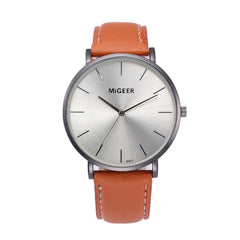DISU Men Wrist Watch Design Leather Retro Leather Band Analog Alloy Quartz watch man unique watch for men relogios masculino