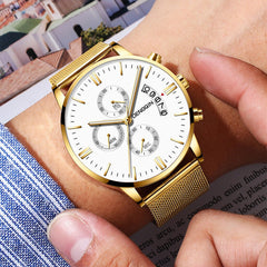 Man Watches Luxury Quartz Stainless Steel Dial Casual Bracelet Watch Man Watches Mens 2019 Men Wristwatch Clock