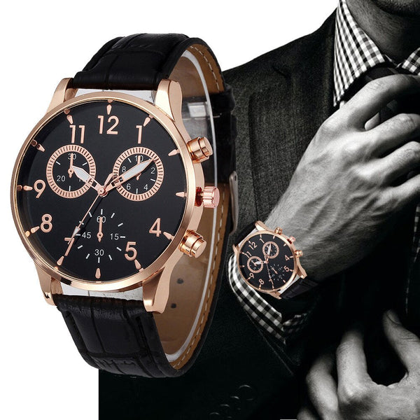 Men Wrist Watch Retro Design Leather Band Analog Alloy Quartz Watch Man vintage men wristwatch clock relogios masculino