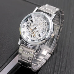 Steel Hollow Design Watches Men Relogio Unisex Retro Masculino Relojes Hombre Quartz Wrist watch Luxury Clock Drop Ship Saati