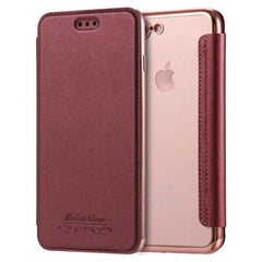 Wallet Flip Book PU Leather Phone Case For iPhone X XR XS Max 5 5S SE 6 6S 7 8 Plus Transparent Clear Back Cover Shell