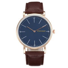 Business Women Watches Bule Dial Ladies Quartz Wristwatch Fashion Leather Strap Simple Clock Work Meeting Zegarki Damskie@50