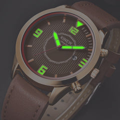 Men's Wrist Watch Military Leather Waterproof Date Quartz Analog Army Quartz watch man watches mens 2019 relogio masculino