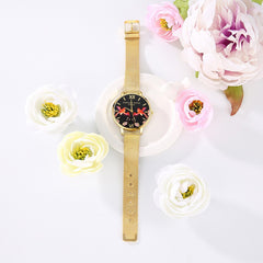 Unique Women's Watches Cute Flamingo Pattern Ladies Quartz Wristwatch Alloy Strap Clock  Relogio Feminino@50