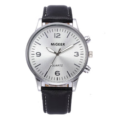 Men Watch Business Leather Strap Sports Simulated Quartz wristwatch mens watches mens 2019 relogios masculino
